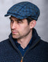 Mucros Kerry Cap | Premium Wool Flat Cap | Blue Check
