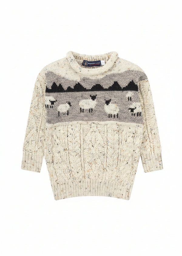 Kids Sheep Aran Sweater