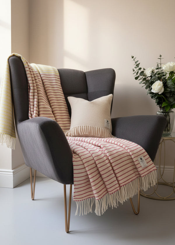McNutt Pure Wool Throw | Kiss - Clearance