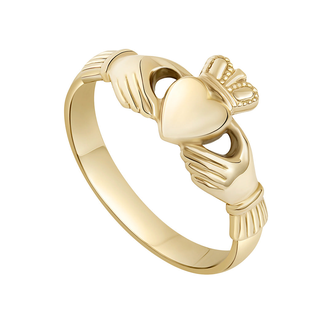 Gold Ladies Claddagh Ring