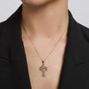 14k Gold Celtic High Cross Pendant