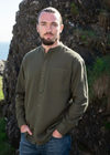 Civilian Men's Grandfather Shirt | Army Green