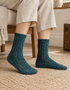 Opal/Rurk Irish Wool Neppy Socks | Women's