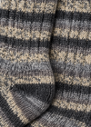 Macro detail of the sock material