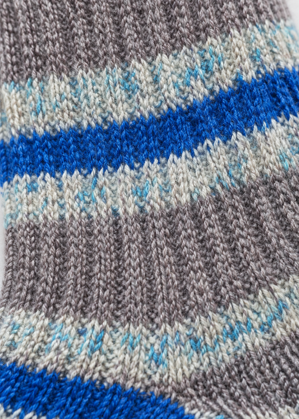 Macro detail of the sock material