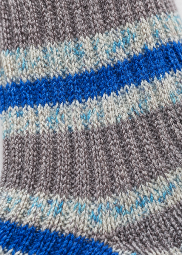 Macro detail of the sock material