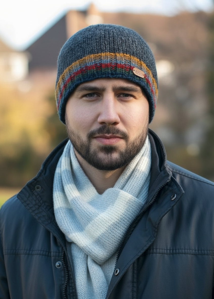 Erin Charcoal Rib Pullon Hat | Charcoal