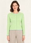 IrelandsEye Killiney Wool Cashmere Cardigan | Mint Green