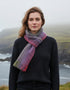 Mucros Skellig Blue Scarf - Irish Made Merino Wool & Cashmere