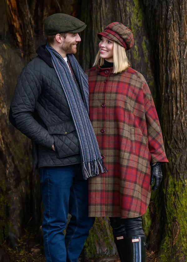 Mucros Dunloe Cape | Red Check
