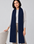 100% Merino Wool Giant Scarf | Navy