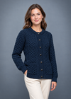 Ocean Aran Lumber Cardigan | 100% Merino Wool