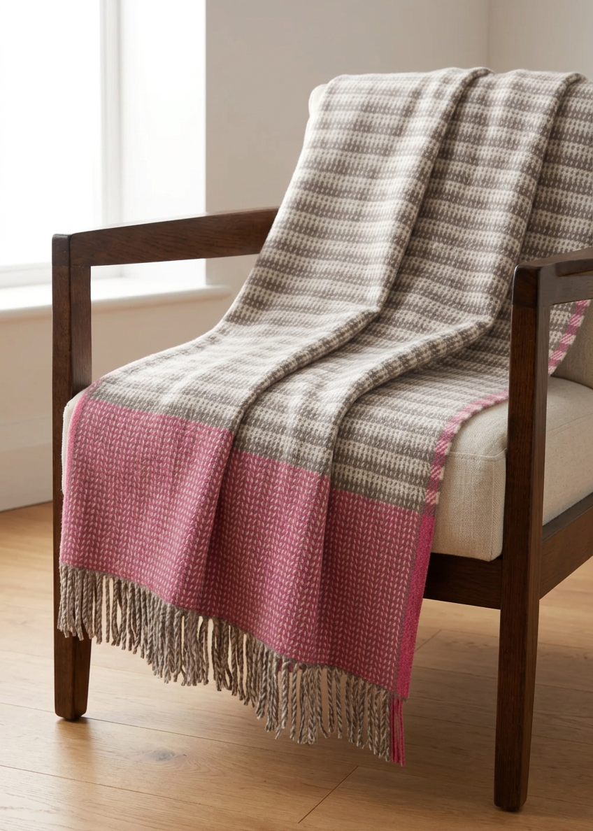Foxford Cashmere and Lambswool Throw | Ella