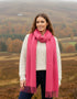 Pure Cashmere Scarf Pink | Luxury Irish Cashmere | John Hanly