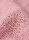 Pink mohair colour and texture close-up