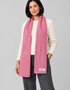 Fisherman Donegal Fleck Wool Scarf | Pink