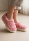 Sheep by the Sea Wool Slippers | Pink
