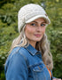 Erin Aran Cable Peak Hat | Natural