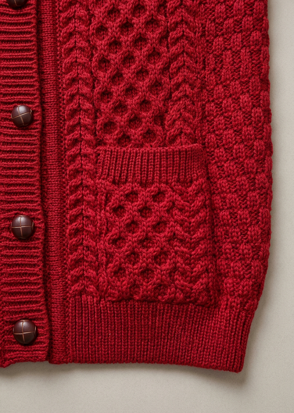 Pocket and knit detail