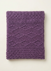 Purple marl blanket straight flat lay