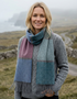 Foxford Lambswool Scarf | Autumn Contemapry Stripe