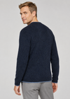 Men's Roundstone Wool Cashmere Sweater - Navy | Ireland's Eye Knitwear