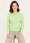 IrelandsEye Killiney Wool Cashmere Cardigan | Mint Green