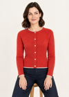 Killiney Wool Cashmere Cardigan | Tandoori | Ireland's Eye Knitwear