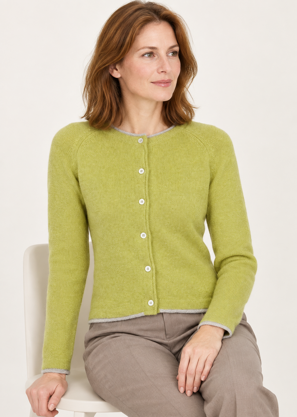 IrelandsEye Killiney Cardigan | Green Apple