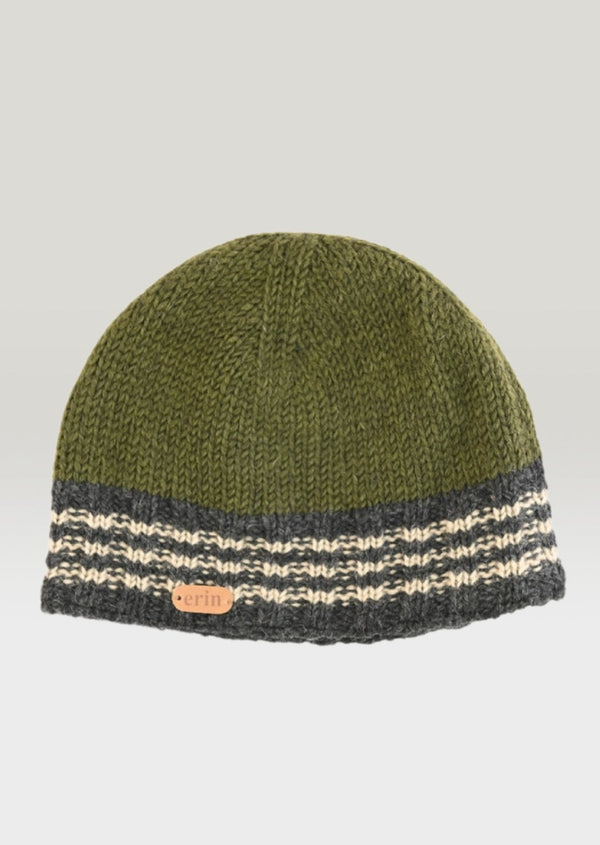 Charcoal Green Rib Pullon Hat