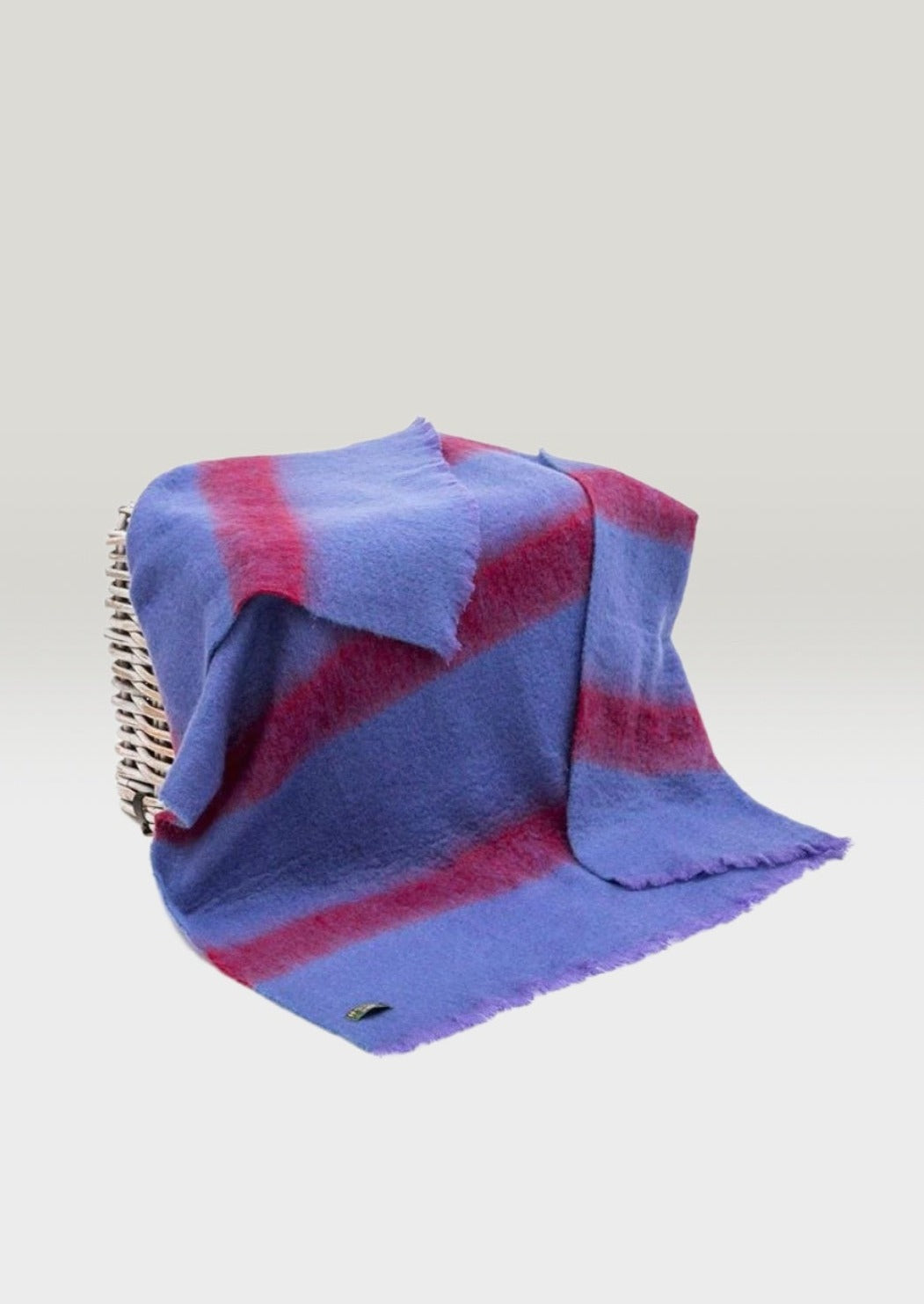 John Hanly Purple Mohair Blanket