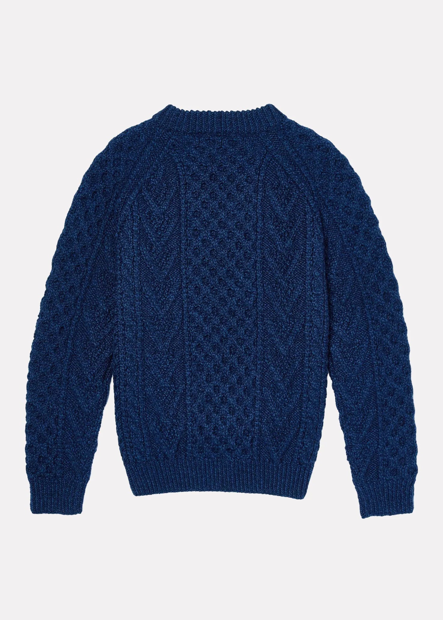 Aran Handknit Crew Neck Sweater | Atlantic