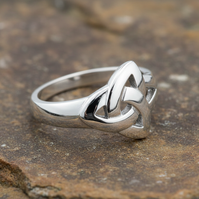 Trinity Sterling Silver Knot Ring