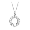 Silver History Of Ireland Doughnut Pendant