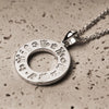 Silver History Of Ireland Doughnut Pendant