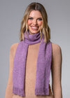 Mucros Skellig Scarf Lilac | Irish Merino Wool & Cashmere Blend