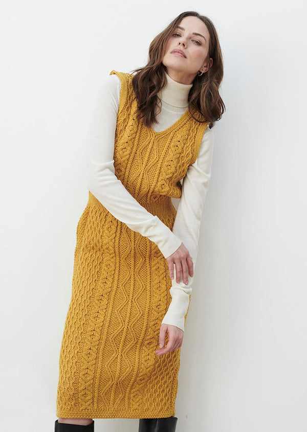 Aran Dress - Sunflower