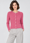 IrelandsEye Women's Killiney Cashmere Cardigan | Rose Pink