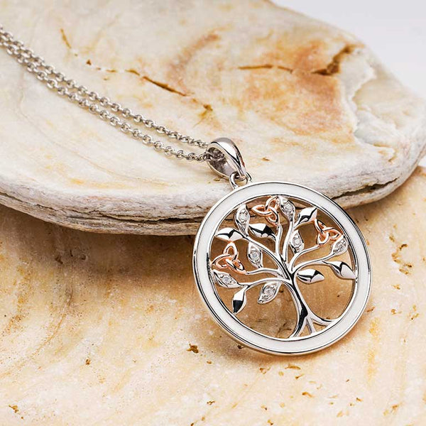 LOOVE Tree of Life Necklace Sterling Silver Crystal India | Ubuy