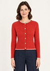 Killiney Wool Cashmere Cardigan | Tandoori | Ireland's Eye Knitwear