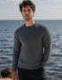 Fisherman Rib Merino Sweater | Slate