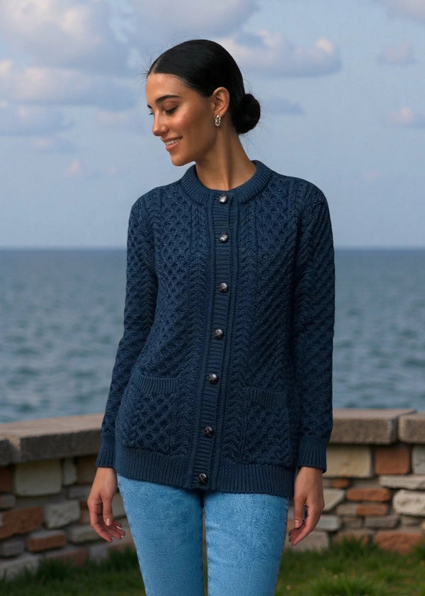 Aran Lumber Cardigan | Ocean