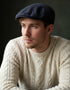 Navy Waxed Flat Cap | Hatman of Ireland | Hand-Crafted Donegal