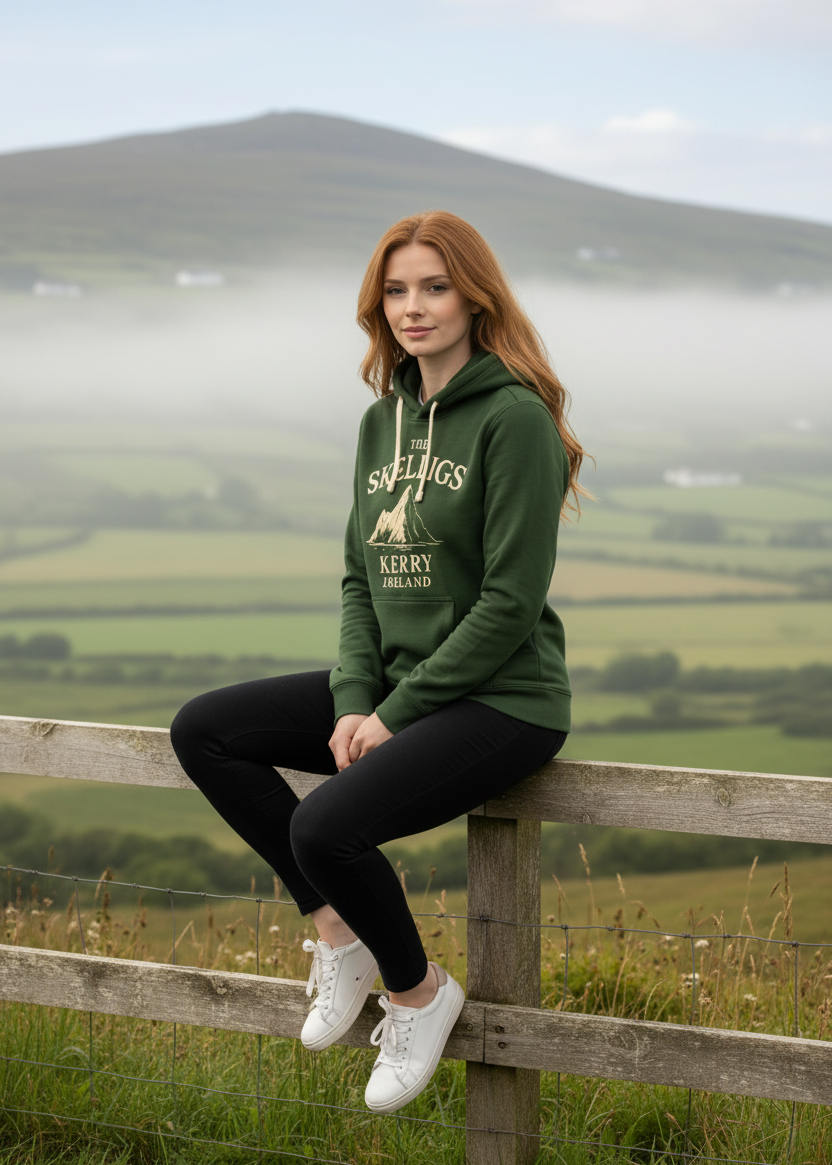 The Skelligs hoodie - countryside setting