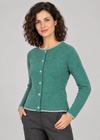 IrelandsEye Killiney Cardigan | Sea Green