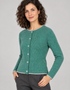 IrelandsEye Killiney Cardigan | Sea Green