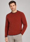 Roundstone Wool Cashmere Sweater | Copper Marl | Ireland's Eye Knitwear
