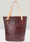 Lee River Brown Leather Tote Bag