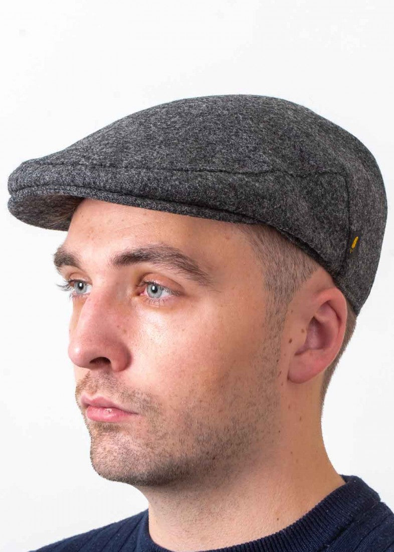 Clerical Grey Flat Cap | 100% Pure New Wool | Irish Made