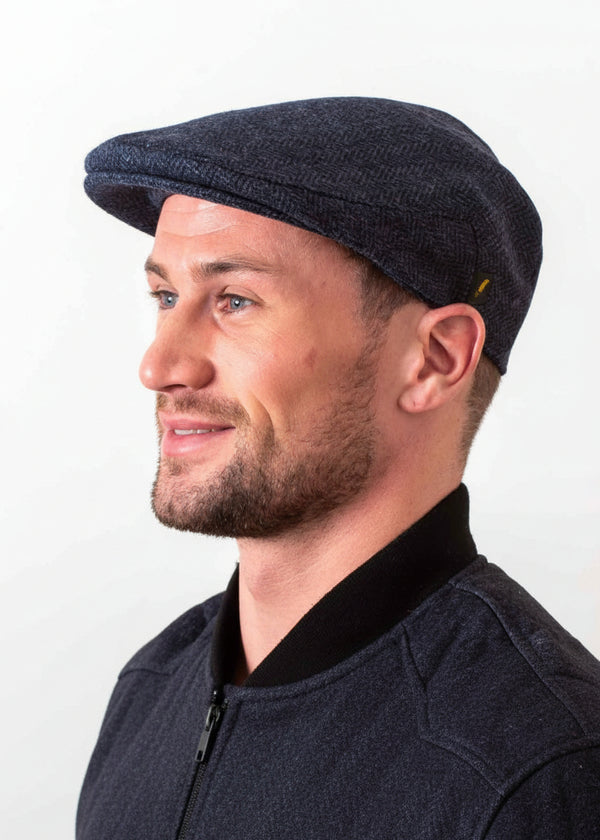 Irish Wool Navy Cap | 100% Pure New Wool | Hatman of Ireland